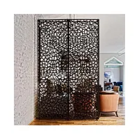 Kunden spezifische laser geschnittene Raumteiler dekorative Outdoor-Garten Privatsphäre Art Corten Steel Screens Panels