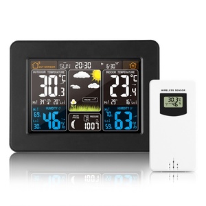 Station météo sans fil, thermomètre intérieur/extérieur, hygromètre, baromètre numérique, prévisions météorologiques, décoration intérieure - Product Image 1