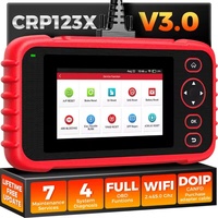 Nuevo Lector de Códigos OBD CRP123X V3.0, Herramienta de Diagnóstico Automático para 4 Sistemas, con VIN, Actualización Gratuita por 1 Año, Pantalla de 5 Pulgadas