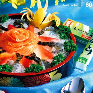 Bandeja de Plástico ABS para <span class=keywords><strong>Sushi</strong></span> Japonés al por Mayor, con Compartimento para Hielo, para Restaurantes, Hoteles, Catering y Decoración de Buffet - Product Image 3