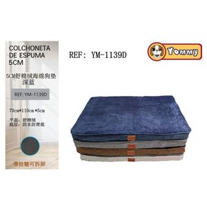 Cuccia per Animali Domestici in Spugna Blu Scuro 5cm, Dimensioni 70*110*5CM, Letti Comodi per Animali - Product Image 1