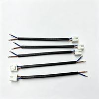 Kabel Daya OEM Kustom 2 Pin Tipe JST H03VVH2-F 0.75mm2 Rakitan Kabel 300/500V untuk Peralatan Rumah Tangga
