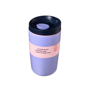DF White 304 Stainless Steel Vacuum <b>Insulated</b> Coffee Thermos 360ml Portable Outdoor Drinking <b>Cup</b> Wholesale - Product Image 2