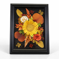 Cadre d'art floral préservé - Décoration murale 3D colorée faite à la main, éternelle et durable, prix d'usine pour la maison, la chambre, cadeau d'anniversaire