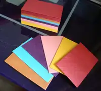 Enveloppes en papier vierge colorées, Design rétro, lot de 1, Mini enveloppes colorées, pour cartes bancaires, à motif artistique