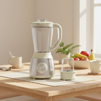 Blender électrique portable en acier inoxydable 1,6 L à 6 lames, mini mixeur multifonctionnel pour cuisine, presse-agrumes, moulin à sec, vente chaude