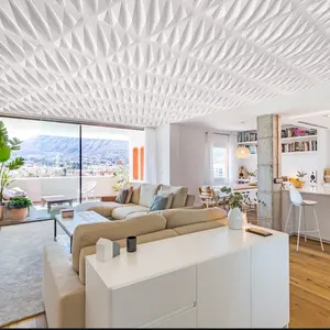 现代房屋装饰用聚氯乙烯墙壁和天花板瓷砖面板方形绿色防水内墙地板天花板平云或来样定做