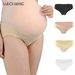 Biancheria intima di maternità di cotone 2002 a forma di U a vita bassa <span class=keywords><strong>slip</strong></span> gravidanza per donne incinte Plus Size mutandine vestiti - Product Image 1