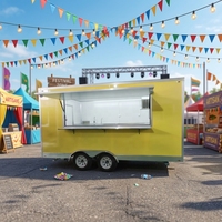 Remorque alimentaire mobile personnalisée en acier inoxydable et aluminium, camion-restaurant, kiosque de restauration, concession de kebab, barbecue, vente de snacks