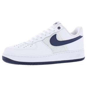 Nike Air Force 1 '07 LV8 Chaussures unisexes en cuir Blanc Midnight Navy Phantom Style basketball - Product Image 1