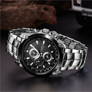 Montre Curren 8025 montre homme adulte montre étanche de haute qualité bracelet en acier à quartz vente en gros - Product Image 4