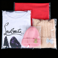 Sacs en polyéthylène transparents autocollants personnalisés avec logo d'usine, sacs en plastique pour vêtements, emballage de vêtements avec avertissement de suffocation
