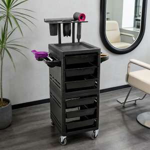 Carrito de Almacenamiento Profesional Moderno para Salón de Belleza con Ruedas Giratorias de 360 Grados, Material de Polipropileno, Carrito de Herramientas Duradero para Salón - Product Image 4