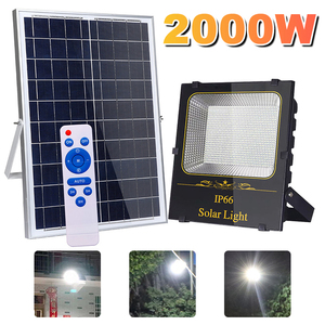 2000W LED Flood Lamp Street <b>Wall</b> Solar LED Solar <b>Light</b> Outdoor <b>Remote</b> <b>Control</b> Waterproof Ip65 for Garden Path Landscape - Product Image 2
