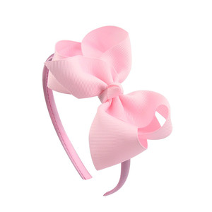 Handmade bé cô gái đầu ban nhạc 4 "tóc Headband Ribbon Bow - Product Image 3