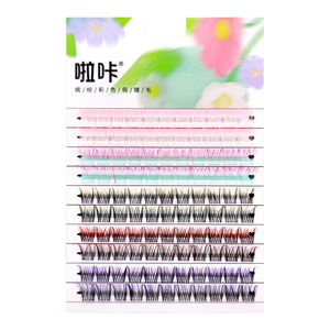 ขนตาปลอมไล่เฉดสี Lala ขนมิงค์หนาแบบผสม สำหรับติดขนตาบนทั่วไป - Product Image 1