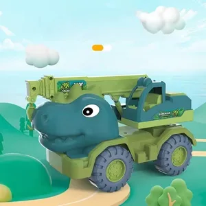 Excavadora de ingeniería de alta calidad de fábrica, vehículo de juguete, camión de plástico grande, dinosaurio, coche de juguete para niños