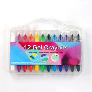 12 <span class=keywords><strong>pastelli</strong></span> in Gel setoso per effetti acquerellabili lavabili Non tossici per bambini - Product Image 1