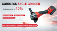 Meuleuse d'angle sans fil sans balais 18V, 125mm pour le meulage et la découpe professionnels du métal