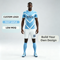 Ensemble d'uniformes de football personnalisés, maillot de football en polyester à séchage rapide avec logo personnalisé, nom et numéro pour équipe, club, OEM, ODM