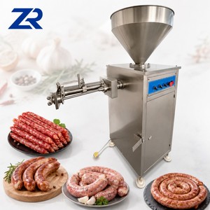 Máquina Automática Eléctrica para Rellenar <span class=keywords><strong>Salchichas</strong></span> <span class=keywords><strong>de</strong></span> Carne <span class=keywords><strong>de</strong></span> Res, Bratwurst y Salsiccia, <span class=keywords><strong>de</strong></span> Acero Inoxidable, con Sistema Neumático - Product Image 1
