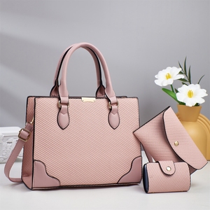 カラーマッチングデザイン、大容量、豊富な色、多様な選択、高品質の女の子用スリーピースバッグ - Product Image 1