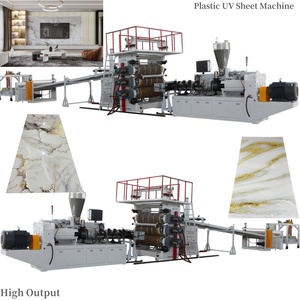 Machine <span class=keywords><strong>de</strong></span> fabrication <span class=keywords><strong>de</strong></span> panneaux muraux en PVC effet <span class=keywords><strong>marbre</strong></span>, imperméables et anti-UV, pour la décoration intérieure, avec capacité personnalisable - Product Image 2