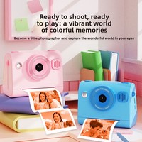Appareil photo pour enfants Polonoid avec écran de 2,4 pouces, fonction d'impression sur carte TF - Utilisation par les étudiants, sortie photo directe