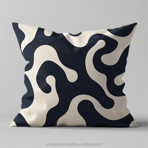 <strong>Cushion</strong> Cases Decorative Geometric <strong>Pattern</strong> Throw Pillow Covers for Modern Homes Sofa Bedroom Couch Car Living Room 18*18inches - Product Image 5