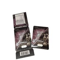 Usine One Stop Solution Hommes Mâle Amélioration Rhino Papier Carte Bouteille Autocollant Blister 10 JOURS Pilules Boîte De Papier Emballage