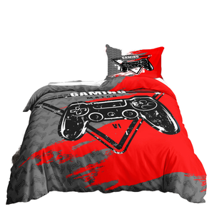 Juego de cama de fibra de poliéster 100% con pantalla rotativa digital 3D personalizada no desechable con diseño de Jugador - Product Image 1