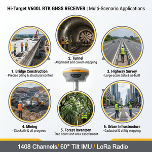 สวัสดี V600L เลเซอร์แบบมือถือกล้องคู่ RTK อุปกรณ์สำรวจรหัส GNSS RTK โดยไม่ล้มเหลว - Product Image 6
