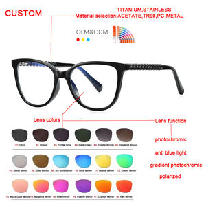 <span class=keywords><strong>Gafas</strong></span> TR90 Anti-Luz Azul para Mujer, Estilo Europeo Americano 2134, Patillas con Diseño Retorcido, Color Caramelo, Progresivo, Clásico, Plano - Product Image 6
