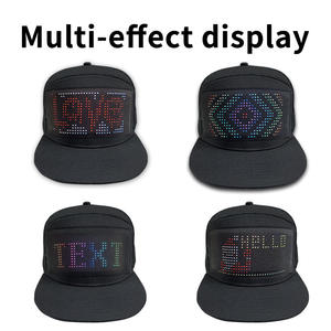 Gorra de Béisbol LED Recargable Multilingüe con Pantalla Programable por Aplicación para Información Desplazable y Publicidad - Product Image 5