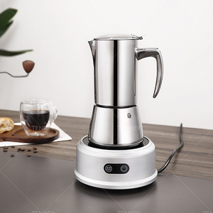 Tenrey Stovetop Espresso Maker 6 tazas <span class=keywords><strong>Cafetera</strong></span> de inducción de acero inoxidable Moka Pot <span class=keywords><strong>Cafetera</strong></span> <span class=keywords><strong>italiana</strong></span> - Product Image 2
