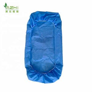 使い捨てスパ用ベッドカバー ストレッチャーシート 使い捨て患者用ベッドシート 不織布 SBPP/PP/PP+PEコーティング/SMS不織布ベッドシート - Product Image 4