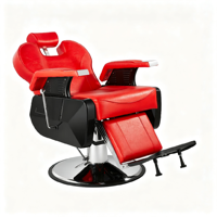 Fauteuil de Barbier Hydraulique Inclinable, Chaise de Salon de Coiffure Vintage pour la Coupe de Cheveux, le Rasage, Équipement de Salon de Beauté