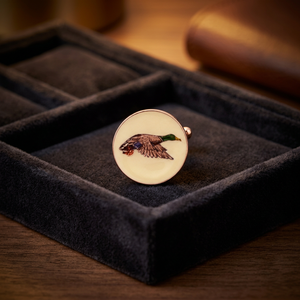 <b>Mens</b> Brass Enamel Duck Formal Buttons-Birthday <b>Party</b> Anniversary Accessory - Product Image 5