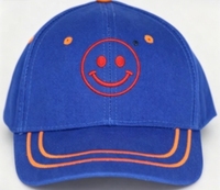 Blauwe geborduurde baseballcap unisex, 6 panelen, verstelbaar, sportcap met gebogen klep voor dagelijks buitengebruik