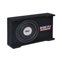 DIBEISI-caja de subwoofer personalizada, subwoofer delgado de 12 pulgadas con amplificador, 10 pulgadas