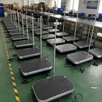 FRS Plateforme vibrante verticale professionnelle robuste, charge maximale 150 kg, ABS, télécommande multi-vitesses, portable, fitness