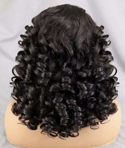 Perruques Bob frontales 13x4 en cheveux humains vierges brésiliens bruts, transparentes, pour tresses courtes à ondulations souples, pour femmes noires, 12-30 pouces, extensibles - Product Image 2