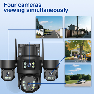 8MP四眼レンズソーラー4G <span class=keywords><strong>CCTV</strong></span> IP66防水防犯カメラ 双方向音声対応 フルカラー暗視 24時間録画 - Product Image 5