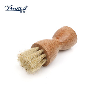 Cepillo para zapatos Yinste de madera maciza con cerdas de cerdo para pulir y cuidar los zapatos - Product Image 3