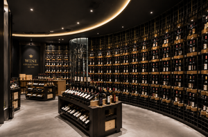 Mobiliario de Lujo Personalizado para Tiendas de Vino, Diseño Interior de Bodega, Solución Moderna para Vinaterías, Exhibición Premium de Vinos - Product Image 3