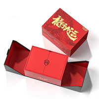 Boîtes à montres en carton rigide noir de luxe, emballage OEM, présentoir de cadeaux avec logo personnalisé, finition mate, revêtement UV, éponge