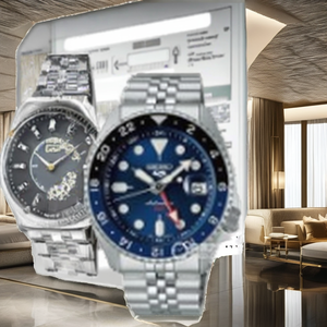 Nuevo Reloj Mecánico Automático Deportivo de Lujo para Hombre Seiko 5, Esfera de 42 mm, Manecillas Luminosas con Fase Lunar, Acero Inoxidable - Product Image 2