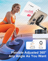 N52 Support de téléphone magnétique à ventouse réglable à 360 ° pour voiture/salle de sport/miroir Support de téléphone mains libres pour voiture