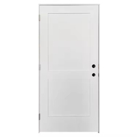 Porte blanche design simple persienne porte shaker style salle de bain porte moderne fournisseur en gros