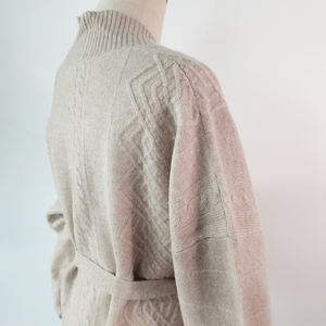 Cárdigan de lana merina a la moda para <span class=keywords><strong>mujer</strong></span>, suéter de punto informal Alanhua <span class=keywords><strong>rombos</strong></span>, 2021 - Product Image 6